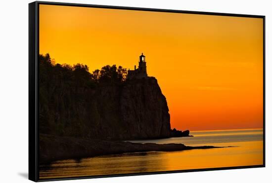 Split Rock Lighthouse-Steve Gadomski-Framed Stretched Canvas