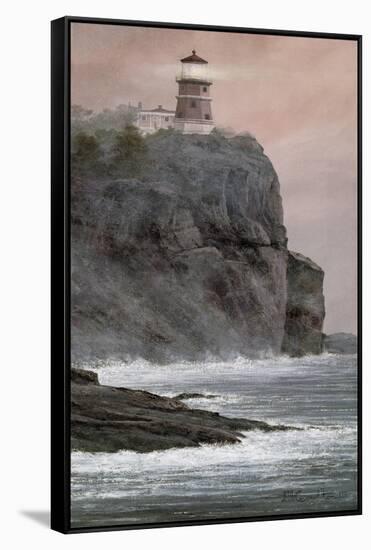 Split Rock Lighthouse-David Knowlton-Framed Stretched Canvas