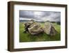 Split Stone at Norber, Yorkshire, England, United Kingdom, Europe-Mark Sunderland-Framed Photographic Print