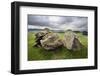 Split Stone at Norber, Yorkshire, England, United Kingdom, Europe-Mark Sunderland-Framed Photographic Print