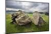 Split Stone at Norber, Yorkshire, England, United Kingdom, Europe-Mark Sunderland-Mounted Photographic Print