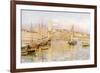 Split: the Harbour-null-Framed Art Print