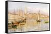 Split: the Harbour-null-Framed Stretched Canvas