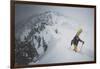 Splitboarder Maxwell Jeffrey Morrill Boots To The Summit Of Toledo Bowl, Wasatch Mountains, Utah-Louis Arevalo-Framed Photographic Print