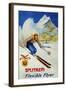 Splitkein Flexible Flyer Skis Advertisement Poster-Marian E. Williams-Framed Giclee Print