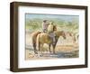 Splitting the Herd-LaVere Hutchings-Framed Giclee Print