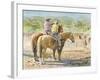 Splitting the Herd-LaVere Hutchings-Framed Premium Giclee Print