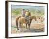 Splitting the Herd-LaVere Hutchings-Framed Premium Giclee Print