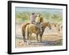 Splitting the Herd-LaVere Hutchings-Framed Premium Giclee Print