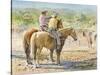 Splitting the Herd-LaVere Hutchings-Stretched Canvas