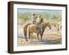 Splitting the Herd-LaVere Hutchings-Framed Giclee Print