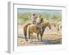 Splitting the Herd-LaVere Hutchings-Framed Giclee Print