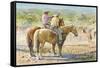 Splitting the Herd-LaVere Hutchings-Framed Stretched Canvas