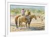 Splitting the Herd-LaVere Hutchings-Framed Giclee Print