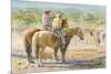 Splitting the Herd-LaVere Hutchings-Mounted Giclee Print