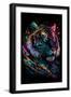 Splosion Tiger 1-null-Framed Art Print