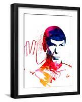 Spock Watercolor I-Jack Hunter-Framed Art Print