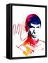 Spock Watercolor I-Jack Hunter-Framed Stretched Canvas