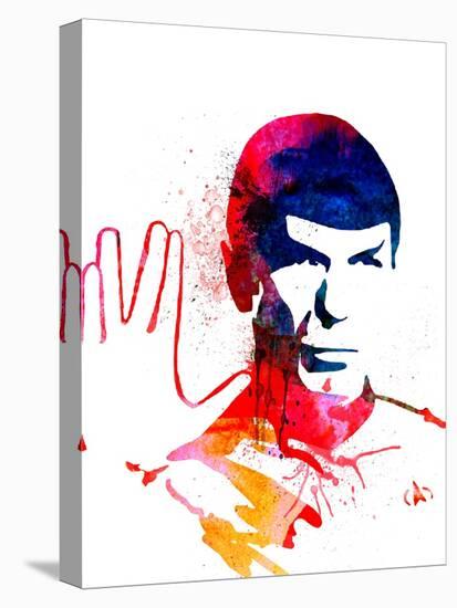 Spock Watercolor I-Jack Hunter-Stretched Canvas