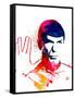 Spock Watercolor I-Jack Hunter-Framed Stretched Canvas