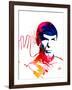 Spock Watercolor I-Jack Hunter-Framed Art Print