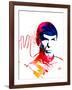 Spock Watercolor I-Jack Hunter-Framed Art Print