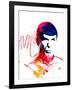 Spock Watercolor I-Jack Hunter-Framed Art Print