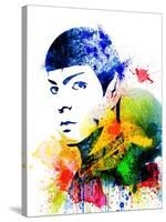 Spock Watercolor II-Jack Hunter-Stretched Canvas