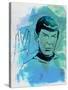 Spock Watercolor-Jack Hunter-Stretched Canvas