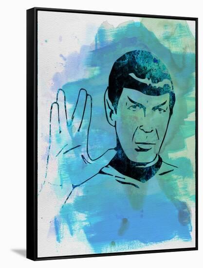 Spock Watercolor-Jack Hunter-Framed Stretched Canvas