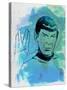 Spock Watercolor-Jack Hunter-Stretched Canvas