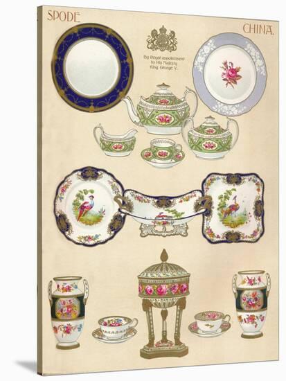 Spode China: Wtcopeland and Sons, Stoke-On-Trent, 18th Century, (1913)-null-Stretched Canvas