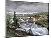 Spokane Falls before the Great Fire, Washington Territory, 1880s-null-Mounted Giclee Print