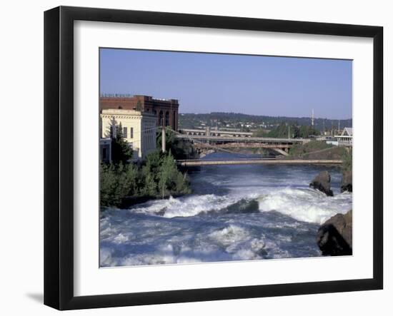 Spokane River with Spring Runoff, Spokane, Washington-Jamie & Judy Wild-Framed Photographic Print