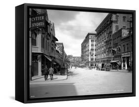 Spokane Street, 1911-Asahel Curtis-Framed Stretched Canvas