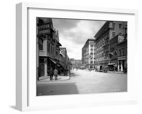 Spokane Street, 1911-Asahel Curtis-Framed Giclee Print