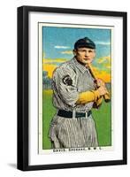 Spokane, WA, Spokane Northwestern League, Davis, Baseball Card-Lantern Press-Framed Art Print