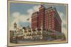 Spokane, WA - View of Davenport Hotel No.2-Lantern Press-Mounted Art Print