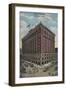 Spokane, WA - View of Davenport Hotel-Lantern Press-Framed Art Print