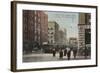 Spokane, WA - View of Riverside Ave. & Howard St.-Lantern Press-Framed Art Print