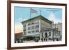 Spokane, Washington, Exterior View of the Crescent Store Building-Lantern Press-Framed Art Print