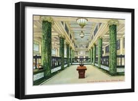 Spokane, Washington, Interior View of the Old National Bank-Lantern Press-Framed Art Print