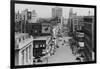 Spokane, Washington - Riverside Avenue Photograph-Lantern Press-Framed Art Print