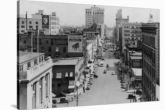 Spokane, Washington - Riverside Avenue Photograph-Lantern Press-Stretched Canvas