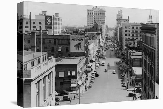 Spokane, Washington - Riverside Avenue Photograph-Lantern Press-Stretched Canvas