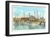 Sponge Boats, Tarpon Spring, Florida-null-Framed Art Print