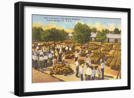 Sponge Market, Tarpon Springs, Florida-null-Framed Art Print