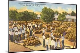 Sponge Market, Tarpon Springs, Florida-null-Mounted Art Print