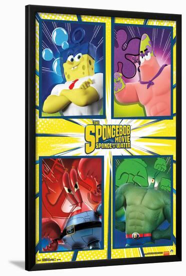 Spongebob 2: Sponge Out Of Water - Team-null-Lamina Framed Poster