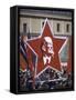 Spontaneous Demonstration After Military May Day Parade, Red Flags and Portraits of Marx and Lenin-Howard Sochurek-Framed Stretched Canvas